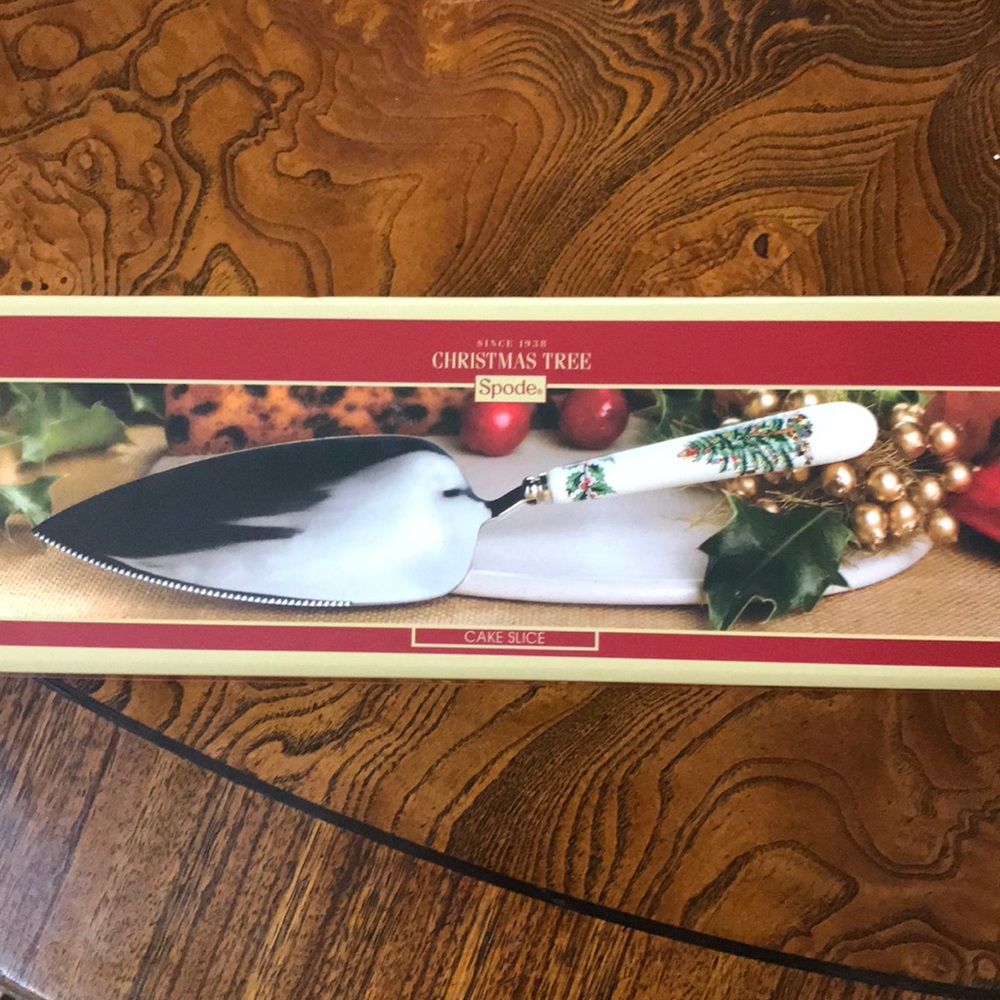 Spode Christmas Tree Cake Slice NWT - Picture 3 of 8